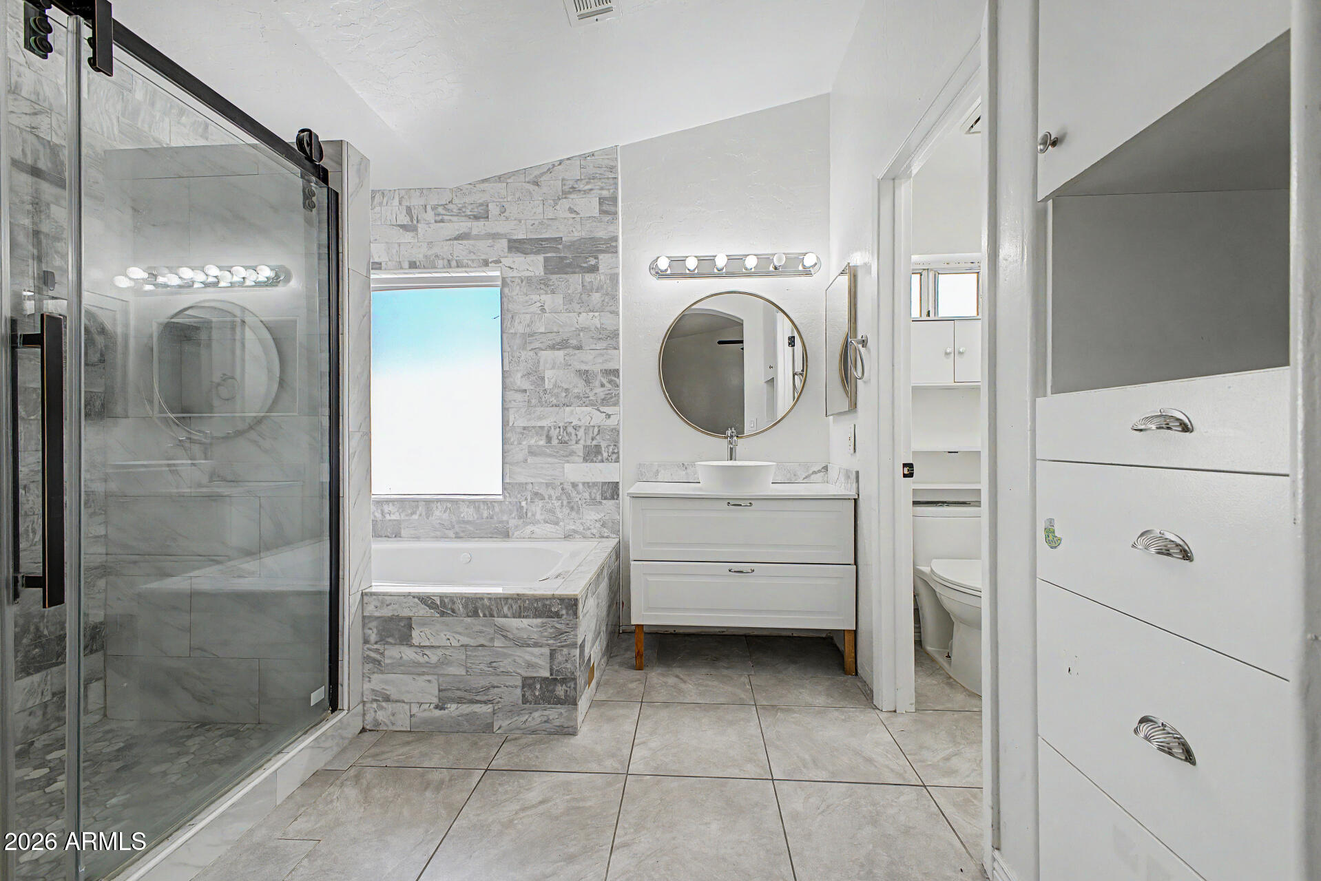 156 North Nielson Street Gilbert, AZ 85234 - Photo 17 of 32 a bathroom with a sink a toilet and shower