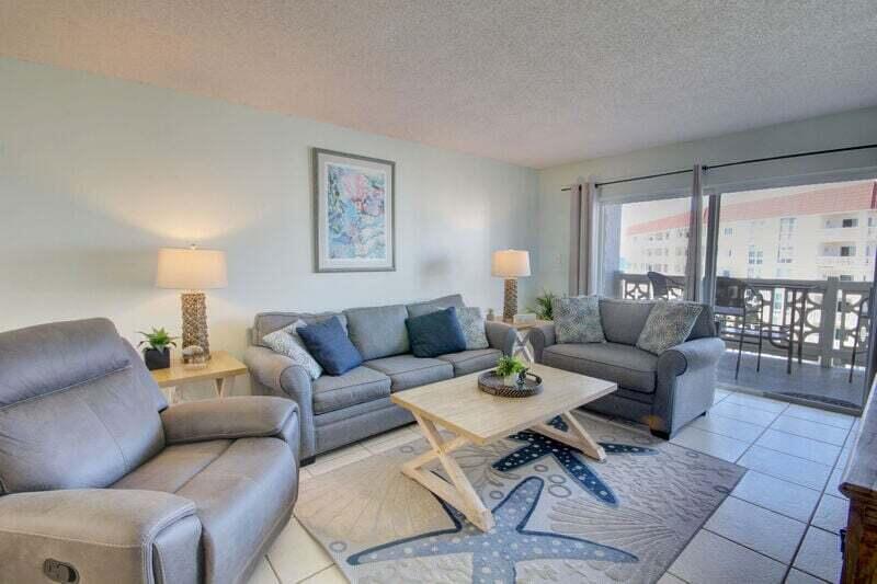 909 Santa Rosa Boulevard, Unit 358 Fort Walton Beach, FL 32548 - Photo 7 of 16 a living room with furniture and wooden floor