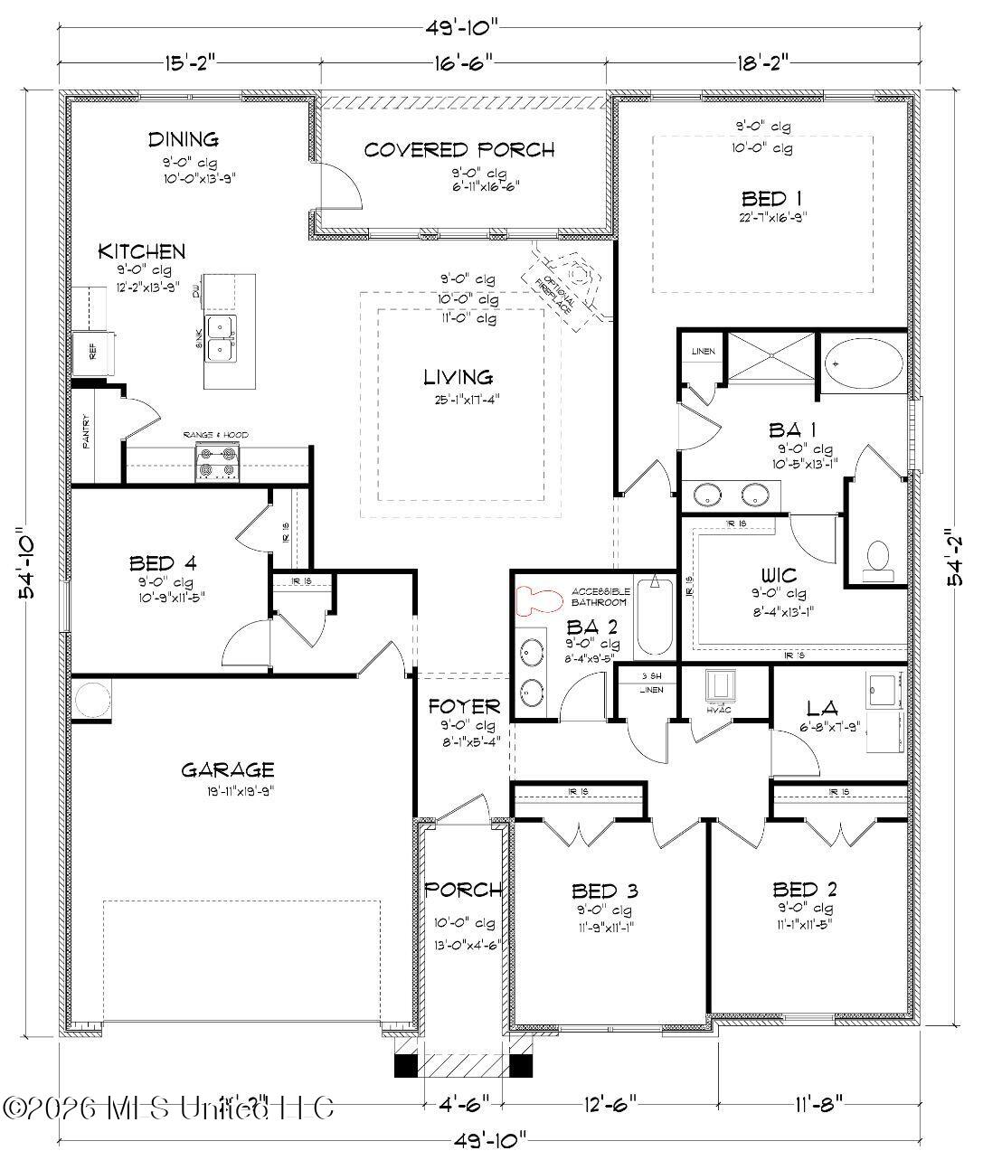 16206 Blue Rdg Drive Gulfport, MS 39503 - Photo 31 of 31 JASMINE C FE FLOOR PLAN