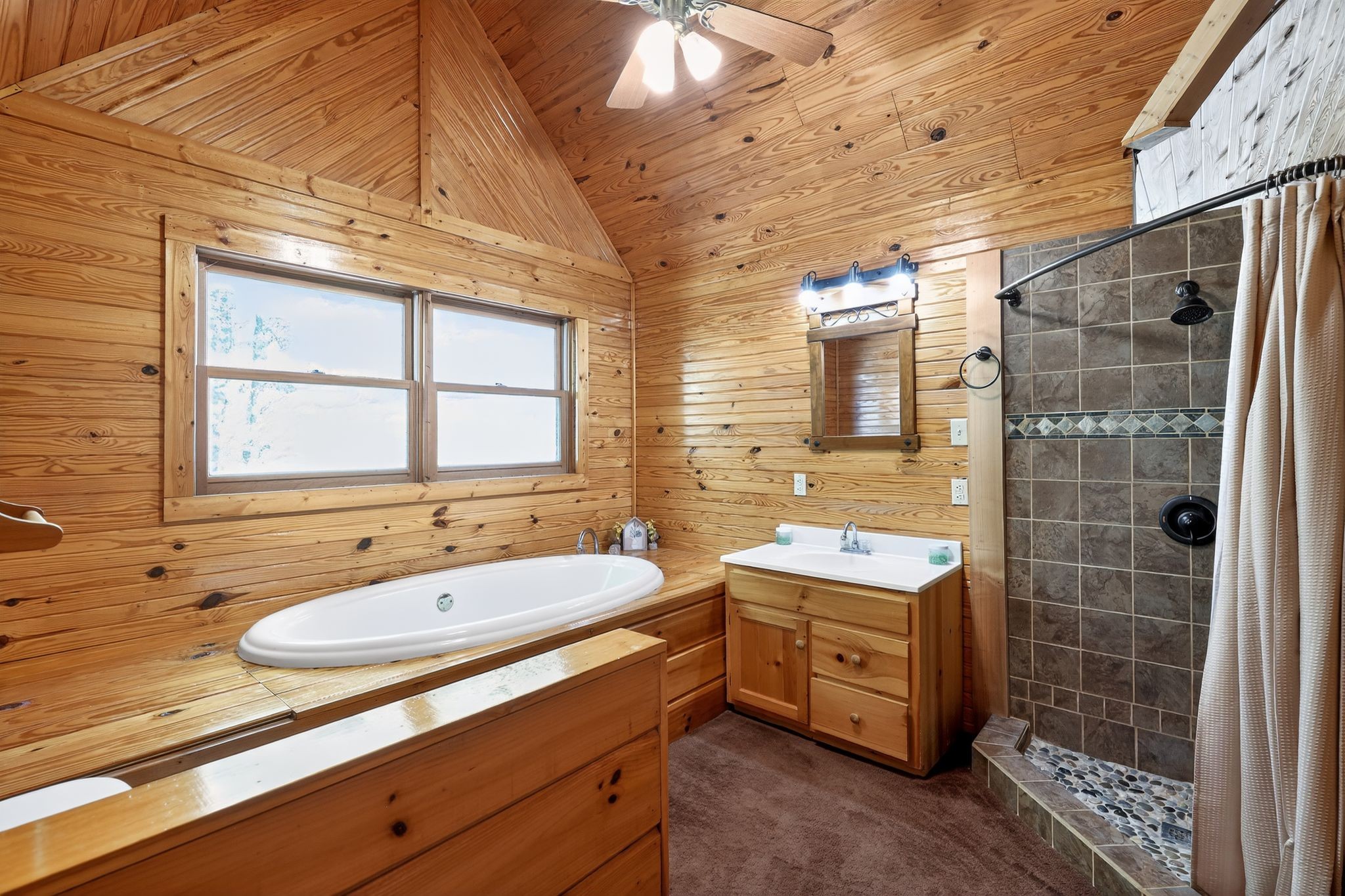 1794 Roberts Road Watertown, TN 37184 - Photo 38 of 38 a bathroom with a double vanity sink mirror and shower