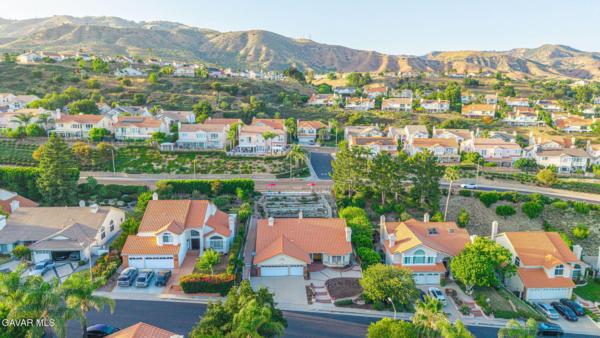 19809 Winged Foot Way Porter Ranch, CA 91326 - Photo 52 of 70 an aerial view of residential houses with outdoor space