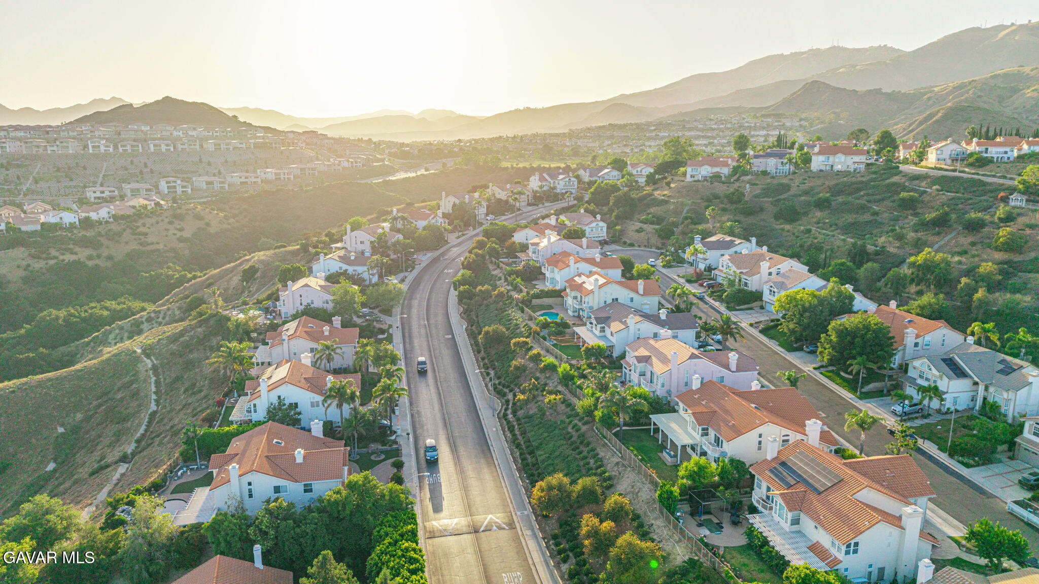 19809 Winged Foot Way Porter Ranch, CA 91326 - Photo 60 of 70 a view of a city with mountains in the background