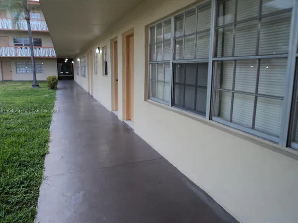a view of a balcony