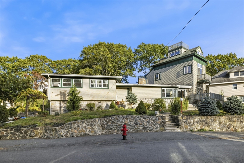 75 Bay View Drive Swampscott, MA 01907 - Photo 2 of 41 front view of a house with a street