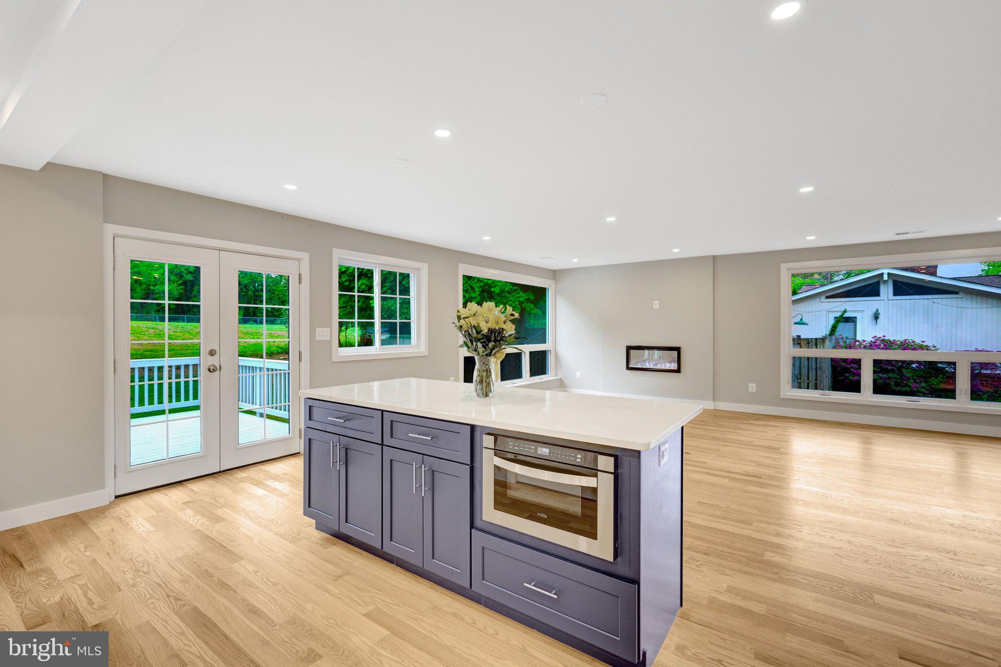 3503 Spring Lake Terrace Fairfax, VA 22030 - Photo 13 of 48 This Elegant Blue Island Has A Drawer Microwave