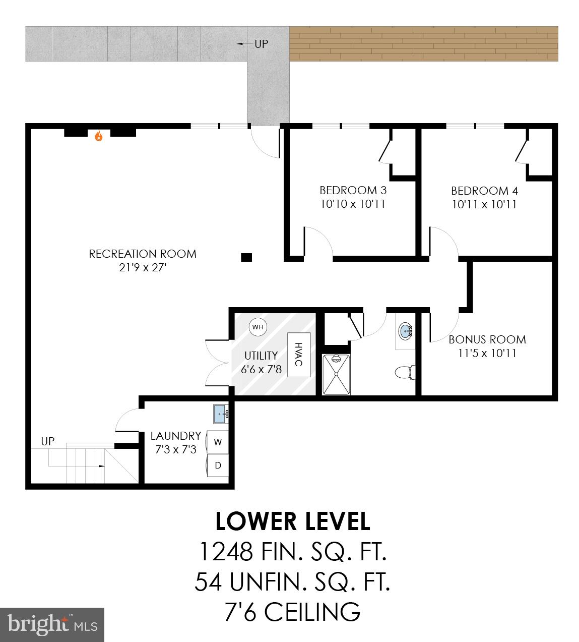 3503 Spring Lake Terrace Fairfax, VA 22030 - Photo 48 of 48 Lower Level Floorplan