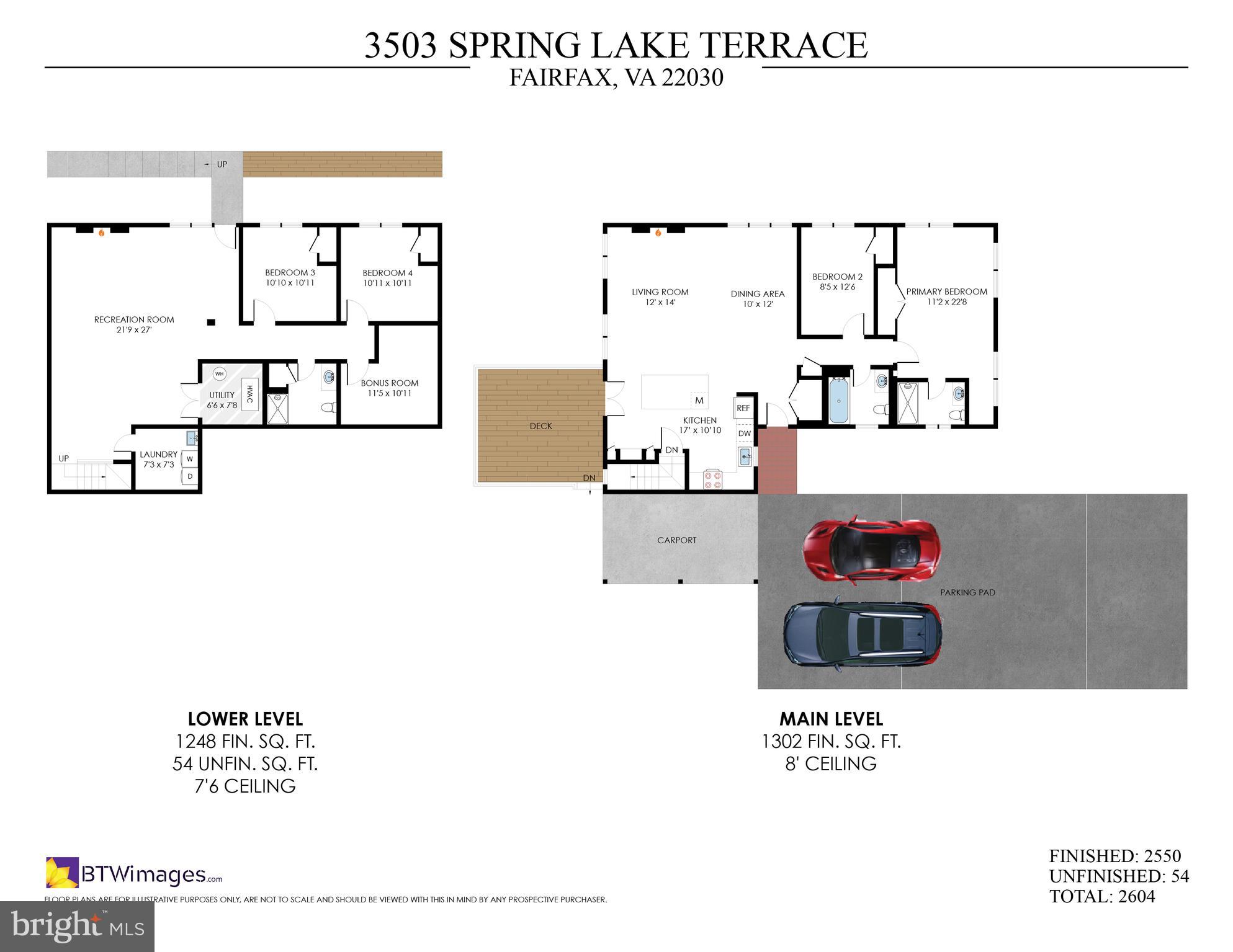 3503 Spring Lake Terrace Fairfax, VA 22030 - Photo 41 of 48 With 2,604 Total SF Plus Deck & Carport