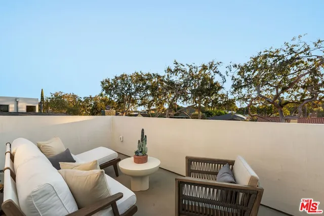 a view of terrace with seating space