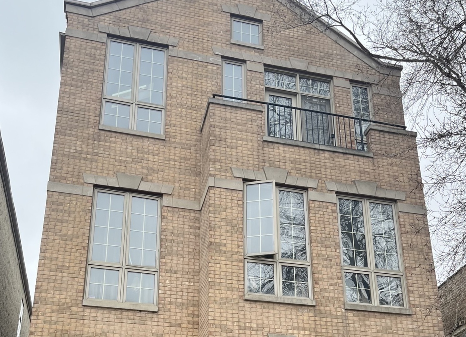 a front view of a house