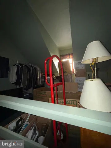 a view of storage and utility room