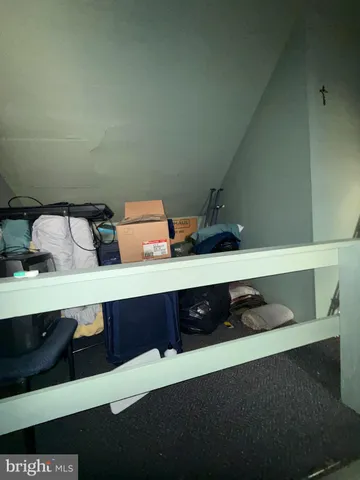 closeup view of water heater room