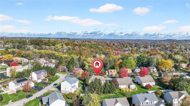 an aerial view of a city