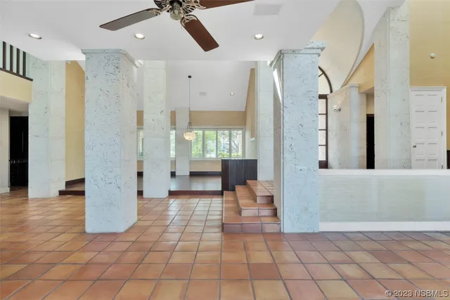 a view of a room and window