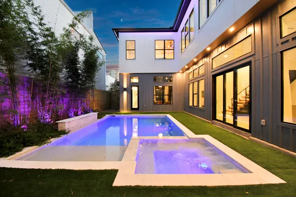 a view of an buildings with swimming pool