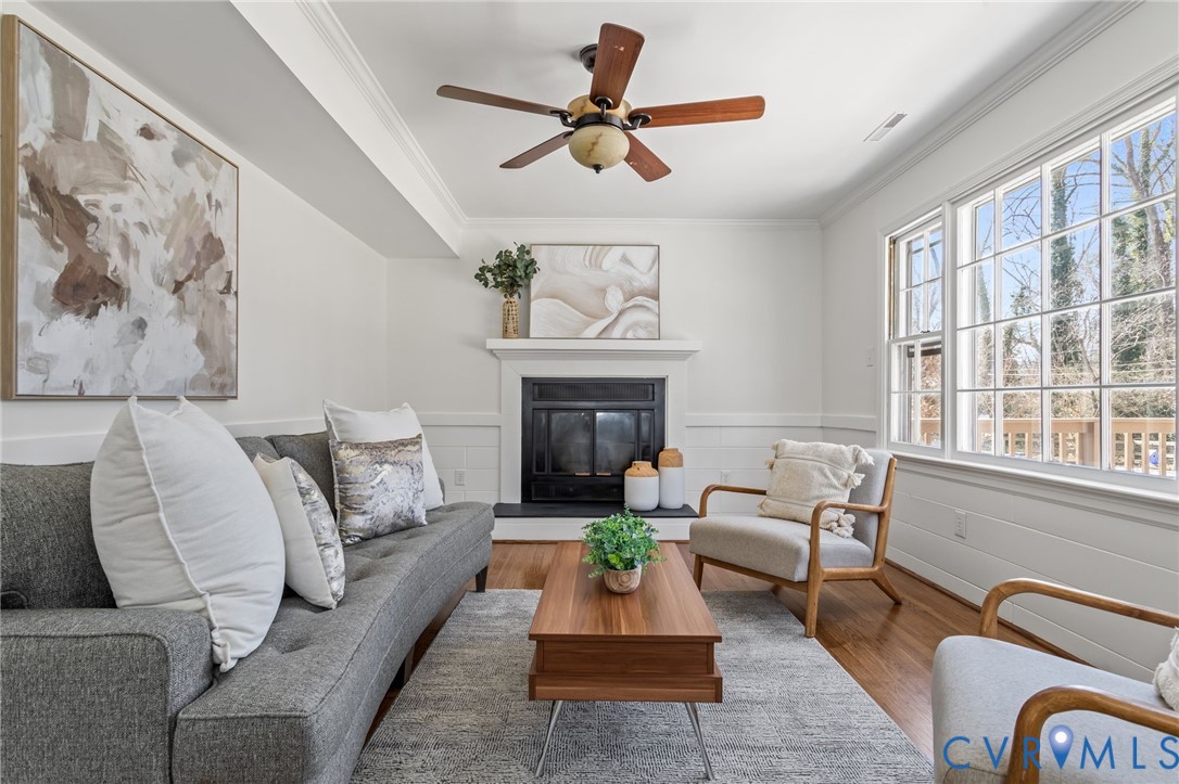 1316 Ware Road Henrico, VA 23229 - Photo 14 of 51 a living room with furniture and a fireplace
