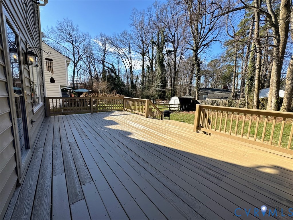 1316 Ware Road Henrico, VA 23229 - Photo 17 of 19 Deck with a storage unit