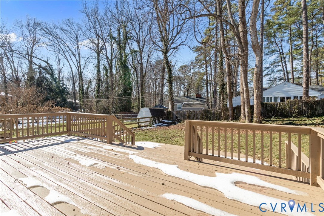 1316 Ware Road Henrico, VA 23229 - Photo 38 of 51 a view of balcony with wooden floor and fence