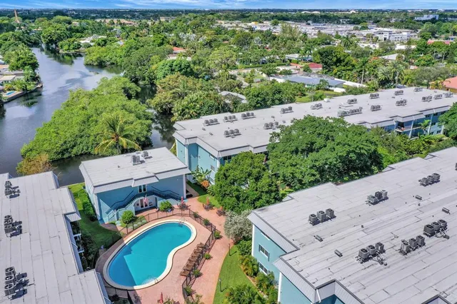 an aerial view of a city