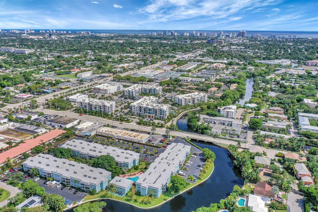 3000 Northeast 5th Terrace, Unit 109A Wilton Manors, FL 33334 - Photo 35 of 36 an aerial view of a city