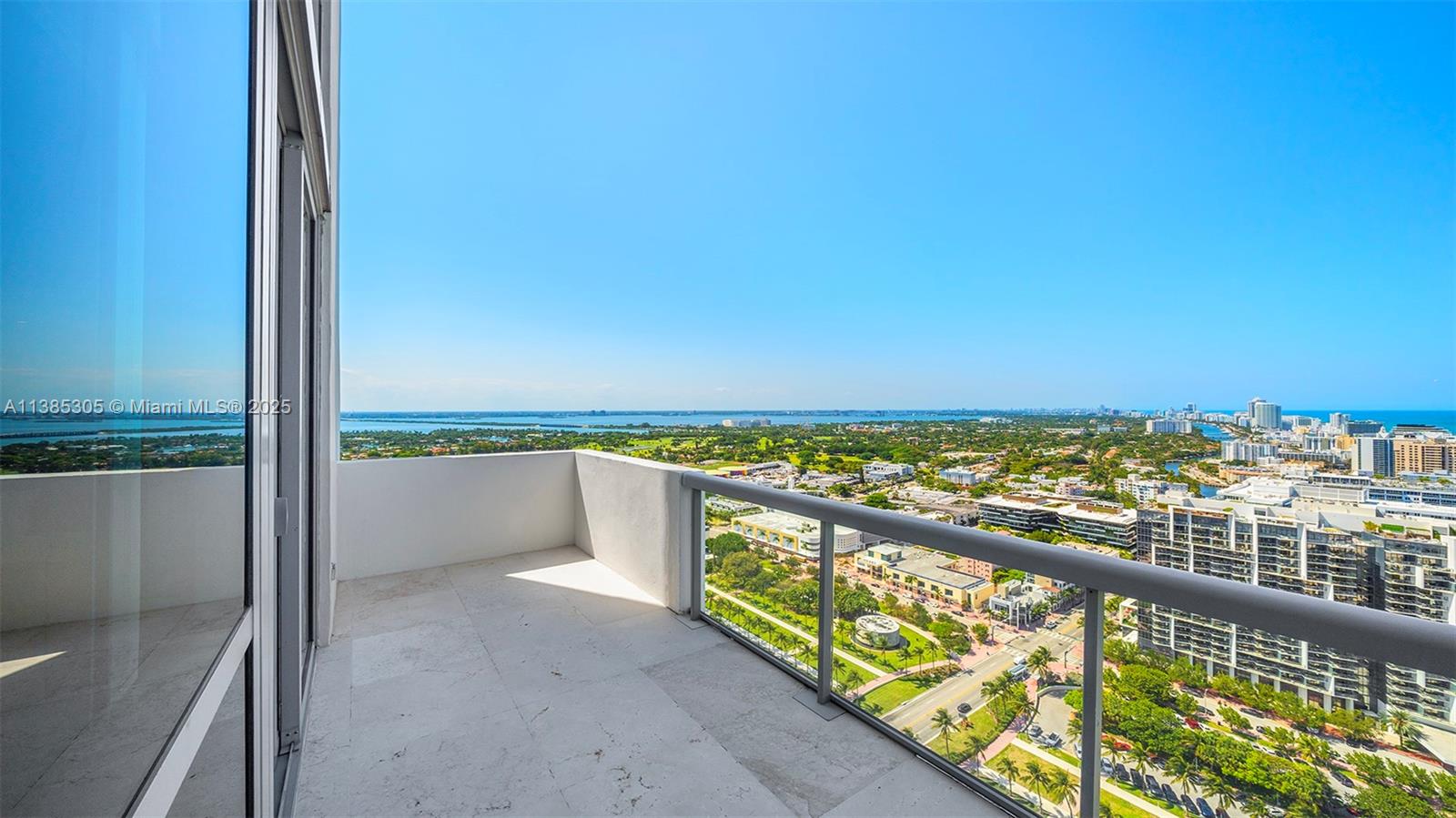 101 20th Street, Unit 3903 Miami Beach, FL 33139 - Photo 37 of 46 a view of a balcony with city and ocean view