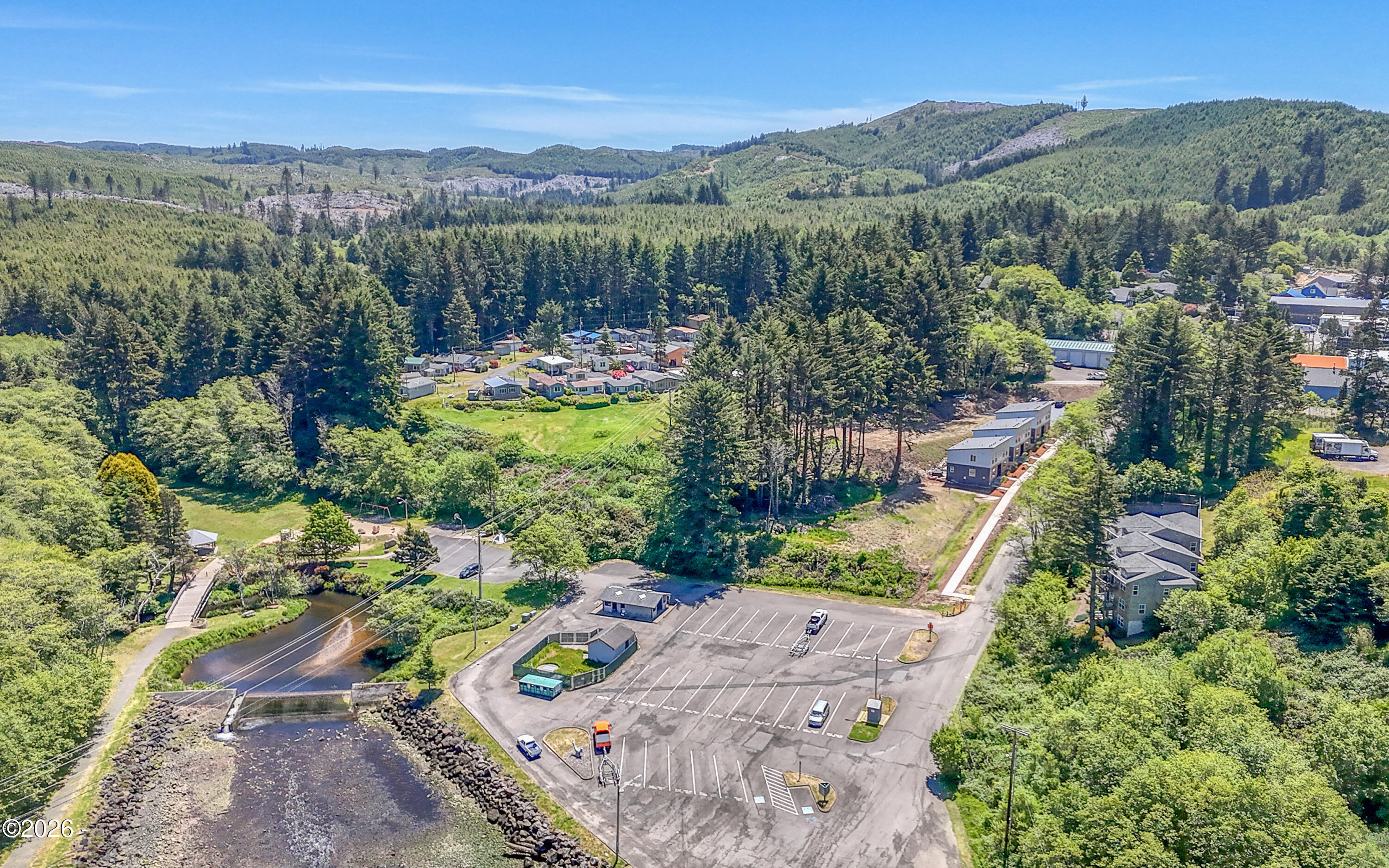 500 Southeast Shell Avenue Depoe Bay, OR 97341 - Photo 14 of 33 Drone of the Marina Parking