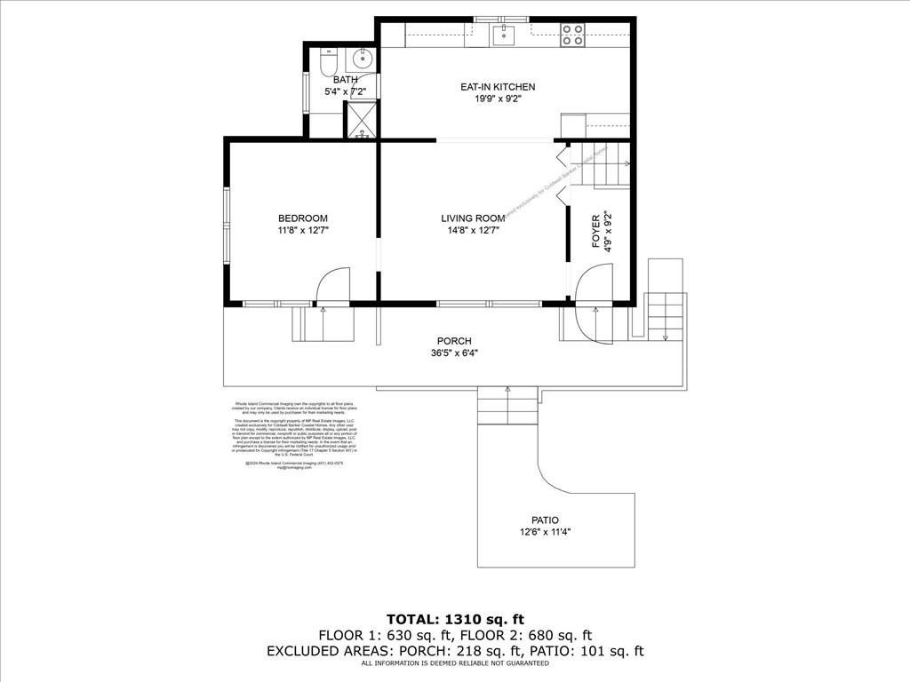 270 Buckeye Brook Road Charlestown, RI 02813 - Photo 44 of 45 Main floor Floorplan