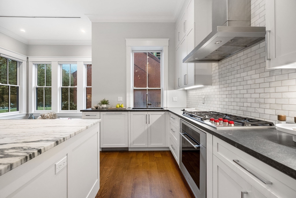 82 Worcester Street, Unit 2 Boston, MA 02118 - Photo 11 of 32 a kitchen with stainless steel appliances granite countertop a sink and stove