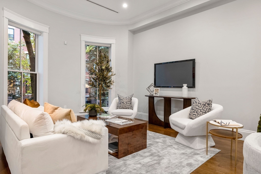 82 Worcester Street, Unit 2 Boston, MA 02118 - Photo 2 of 32 a living room with furniture a flat screen tv and a window