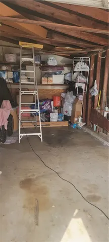 a view of a room with storage