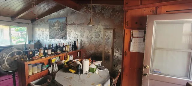 a view of a balcony with a sink