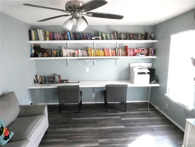 a view of table and chair in a room