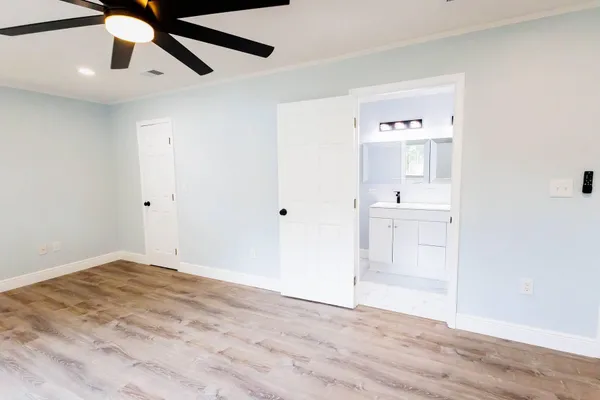 a view of an empty room
