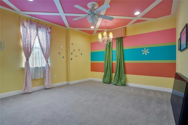 a view of a kitchen with a fridge