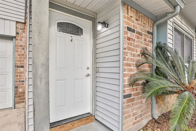 a view of a door with a door