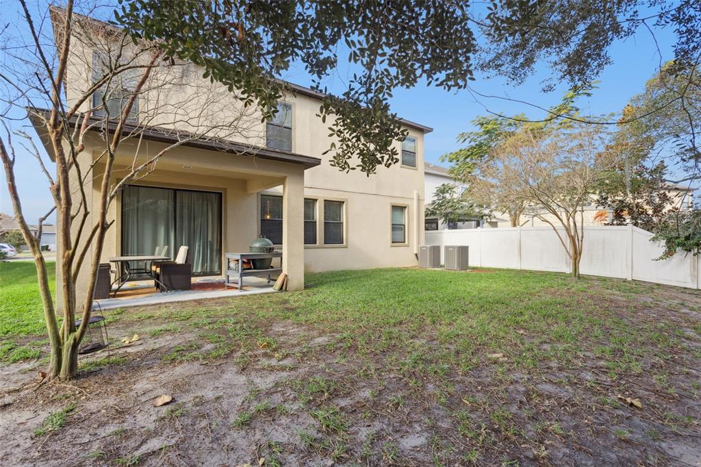 8816 Shady Pavillion Court Land O Lakes, FL 34637 - Photo 44 of 64 a view of a house with backyard and a tree