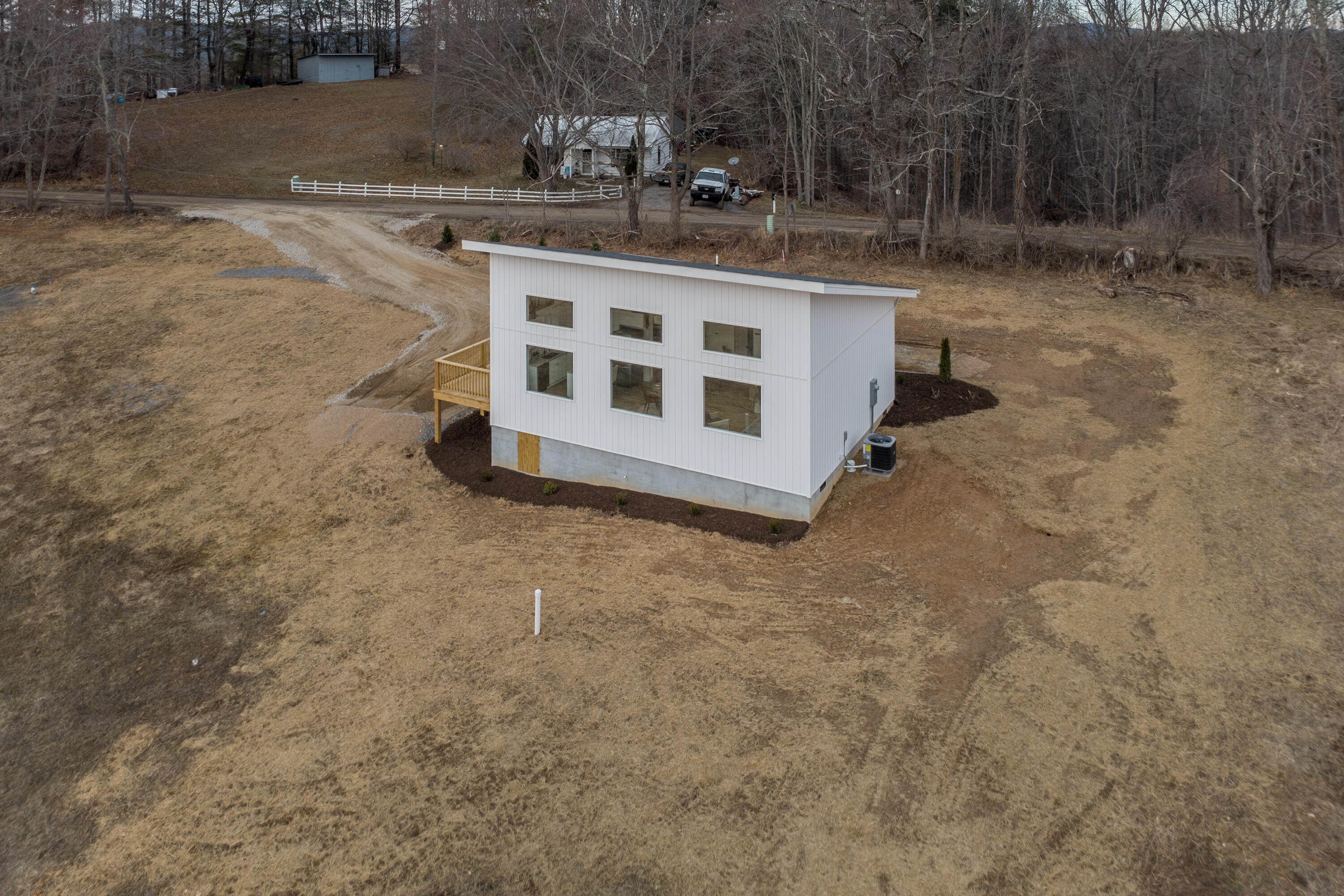 320 Grace Lane Northeast Riner, VA 24149 - Photo 1 of 33 a view of a dry yard with wooden fence