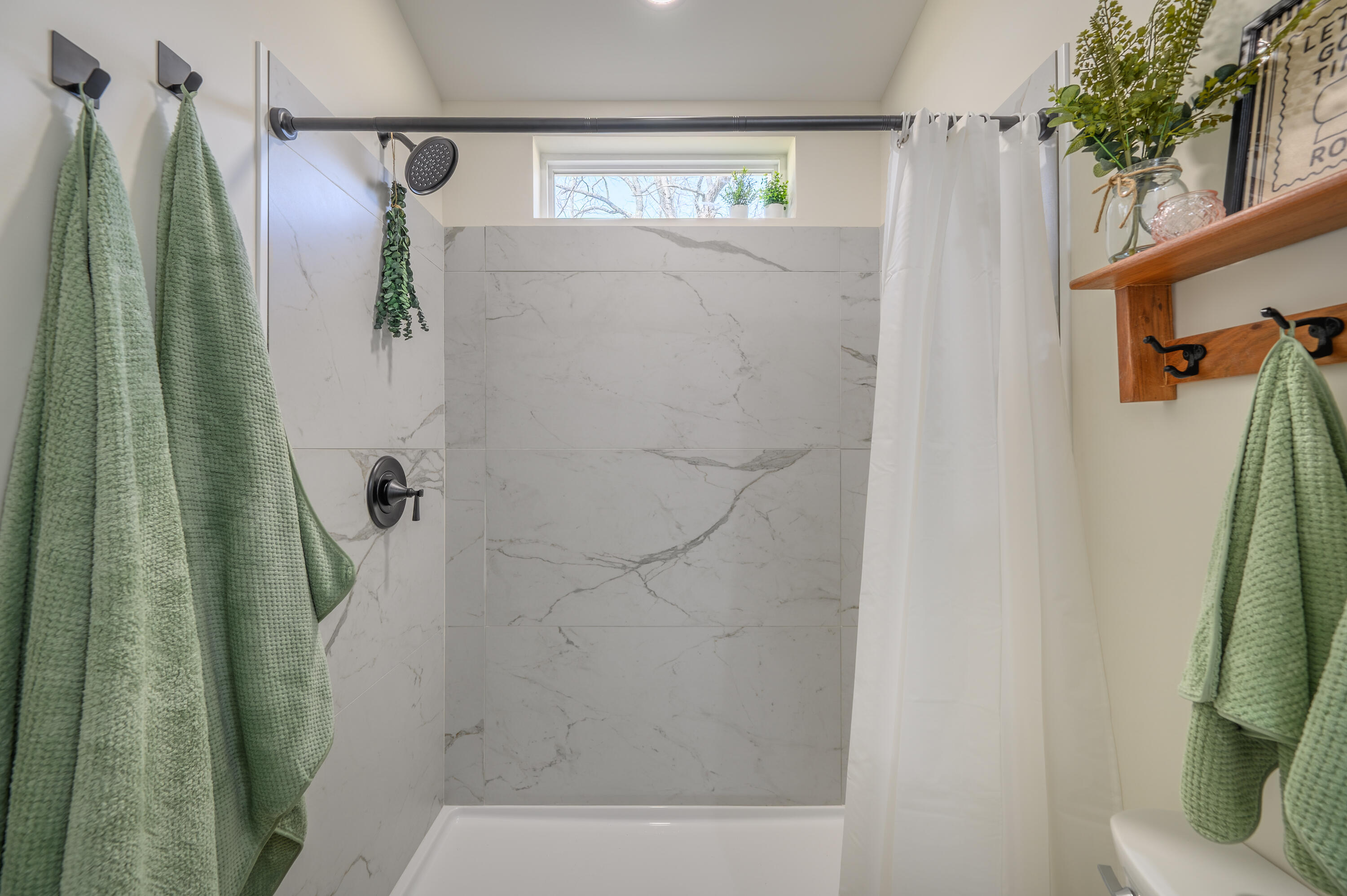 320 Grace Lane Northeast Riner, VA 24149 - Photo 20 of 33 a bathroom with a shower and a mirror