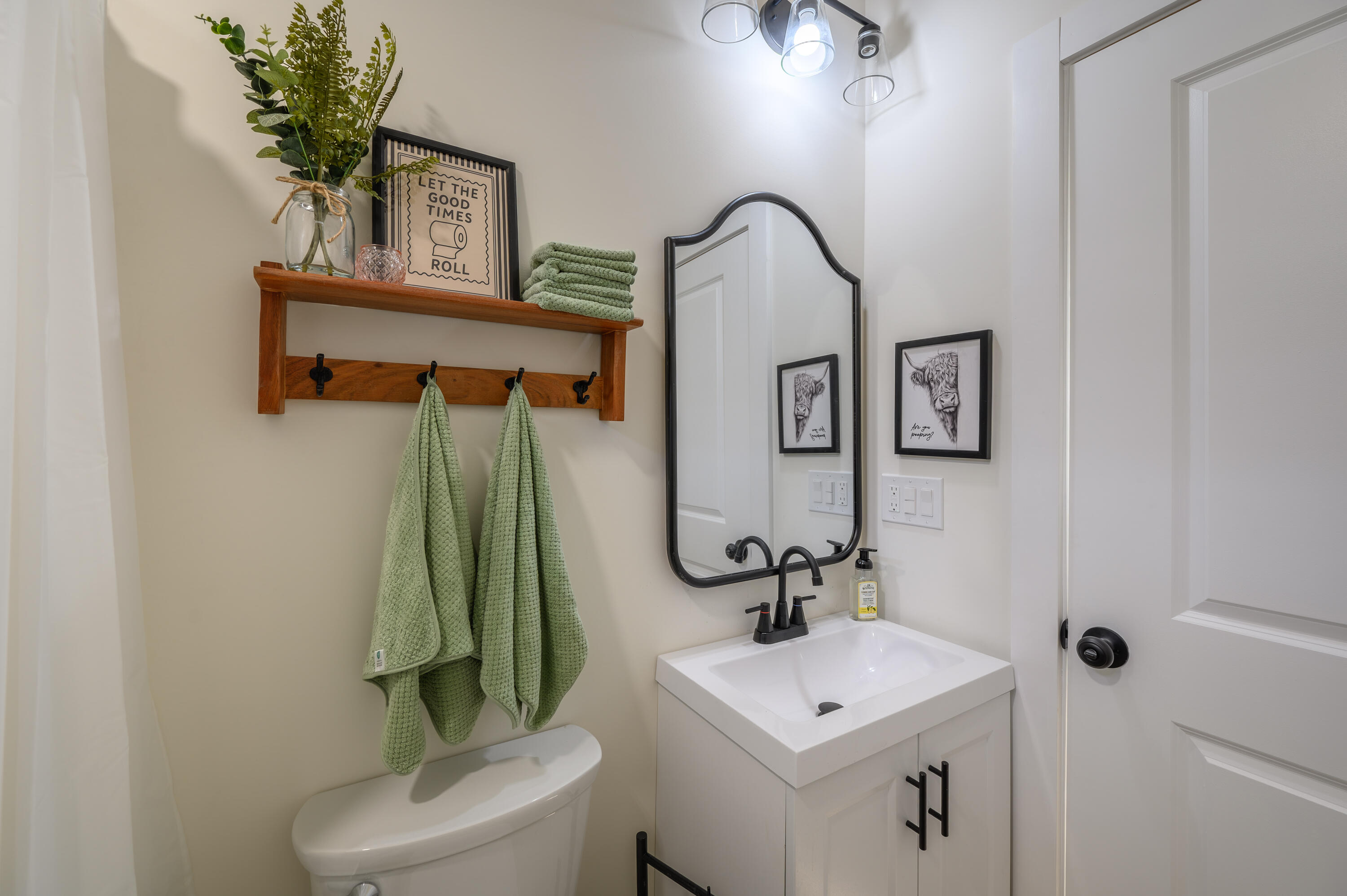 320 Grace Lane Northeast Riner, VA 24149 - Photo 21 of 33 a bathroom with a sink a toilet and mirror