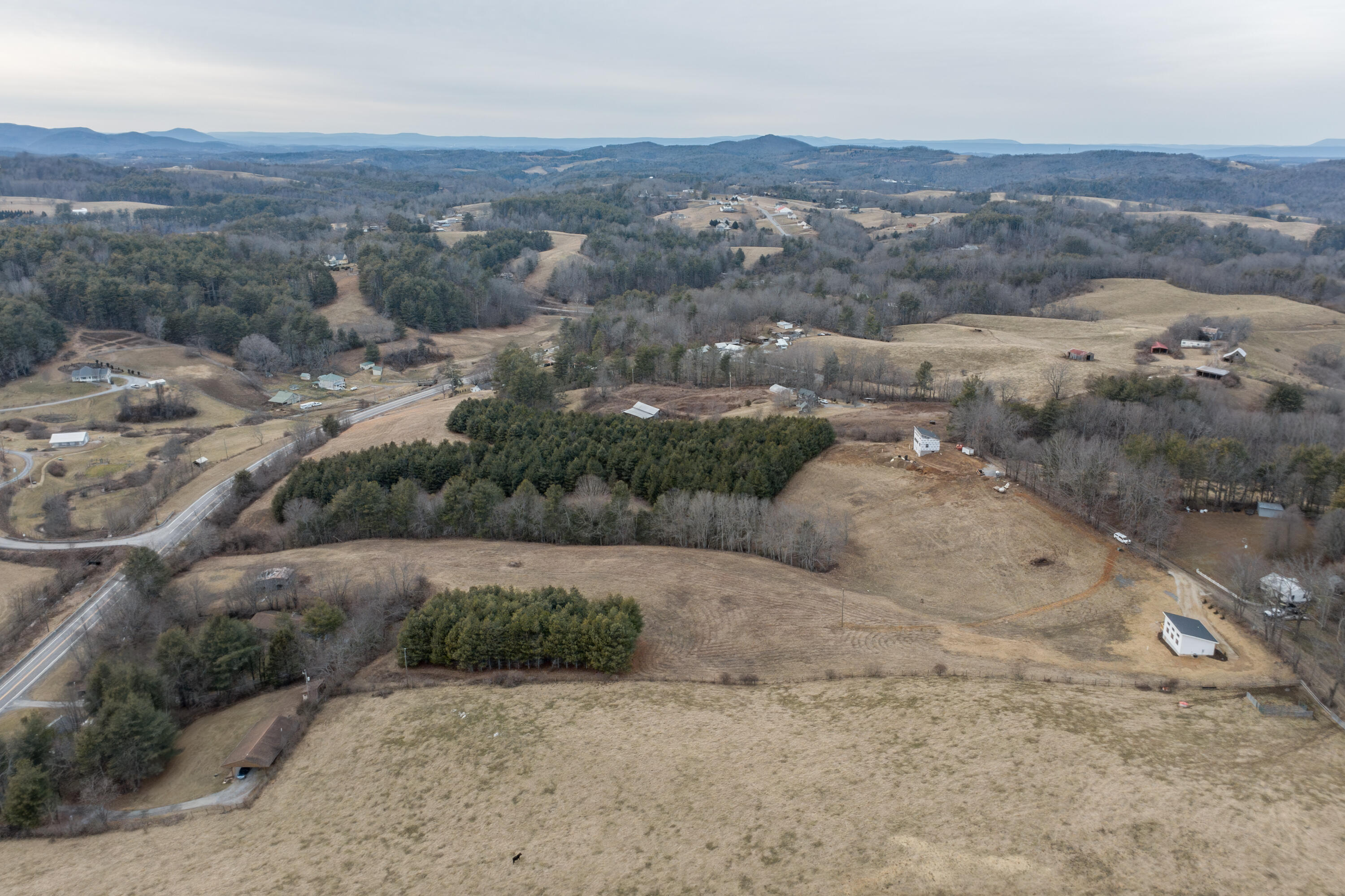 320 Grace Lane Northeast Riner, VA 24149 - Photo 32 of 33 an aerial view of mountain with wooden fence