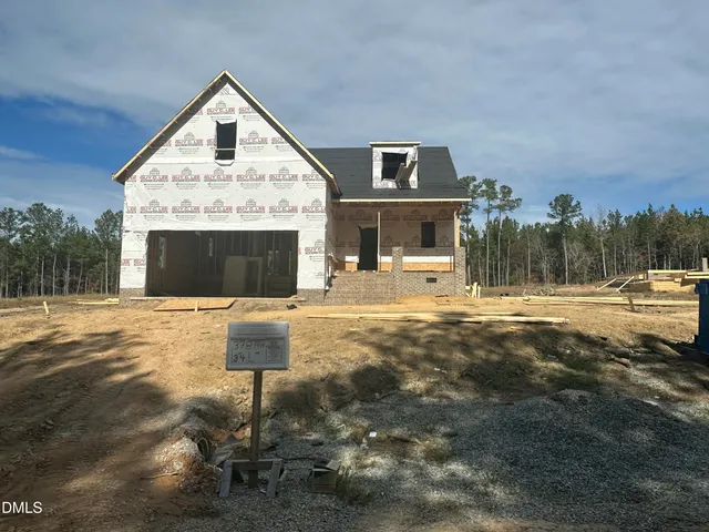 a view of a house with backyard and a tree