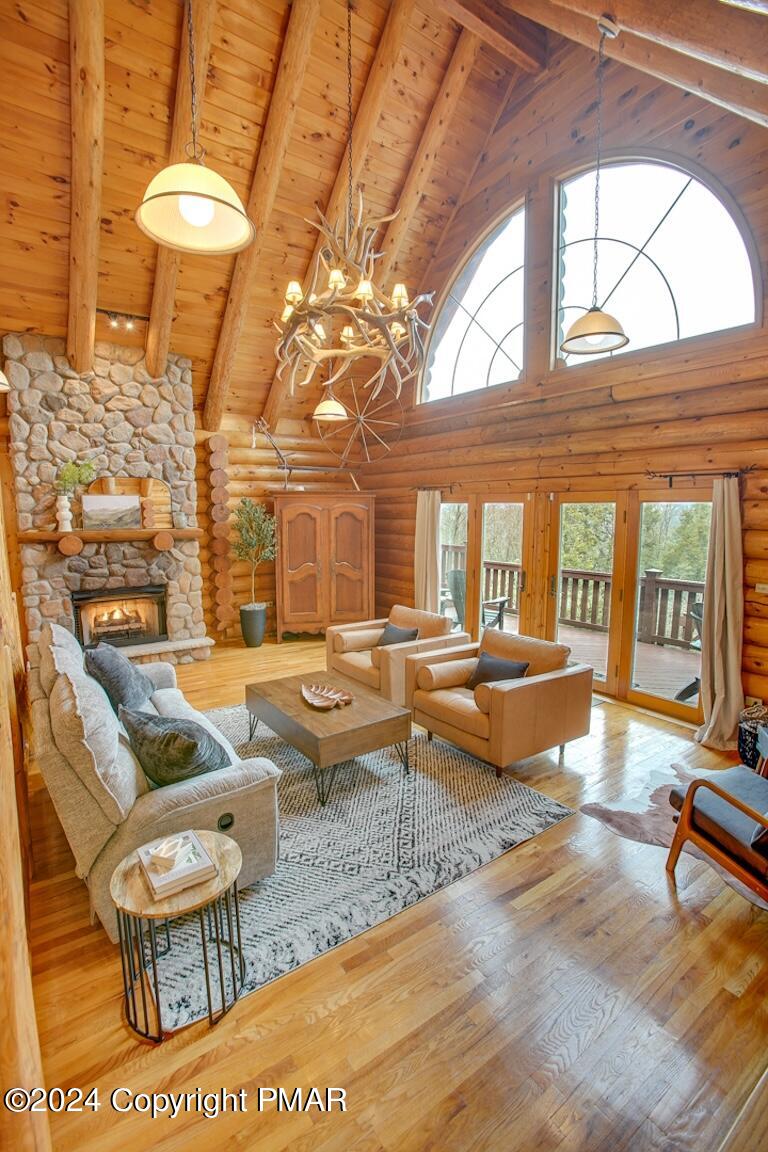 85 Starview Lane Wapwallopen, PA 18660 - Photo 77 of 102 a living room with patio furniture and a large window