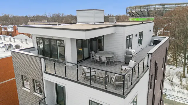 a view of city from balcony