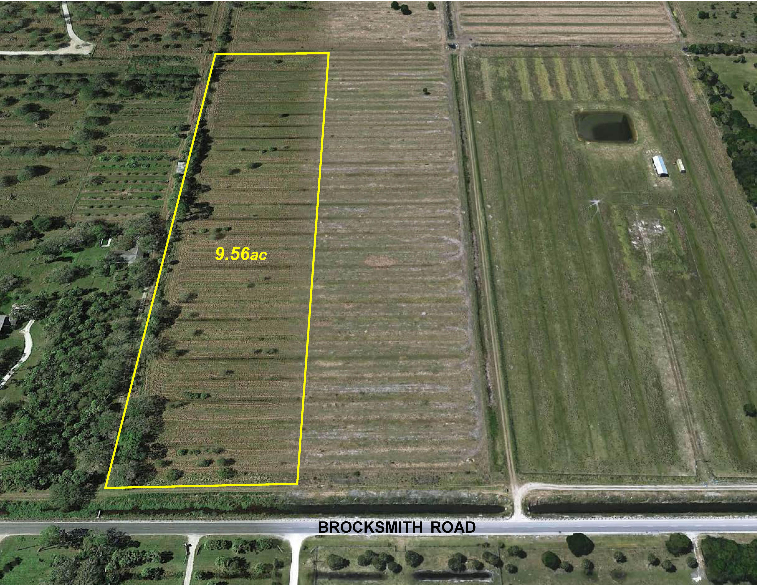 Xxx South Brocksmith Road Fort Pierce, FL 34945 - Photo 2 of 2 9.56ac Aerial to W with markup