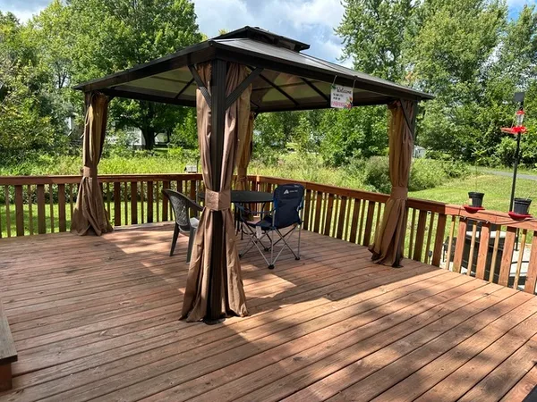 a view of roof deck