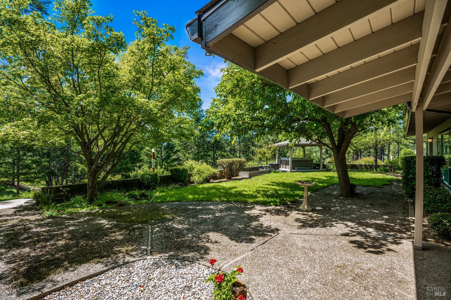 625-629 Hill Road Angwin, CA 94508 - Photo 62 of 64 a view of a backyard with pathway