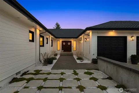 a front view of a house