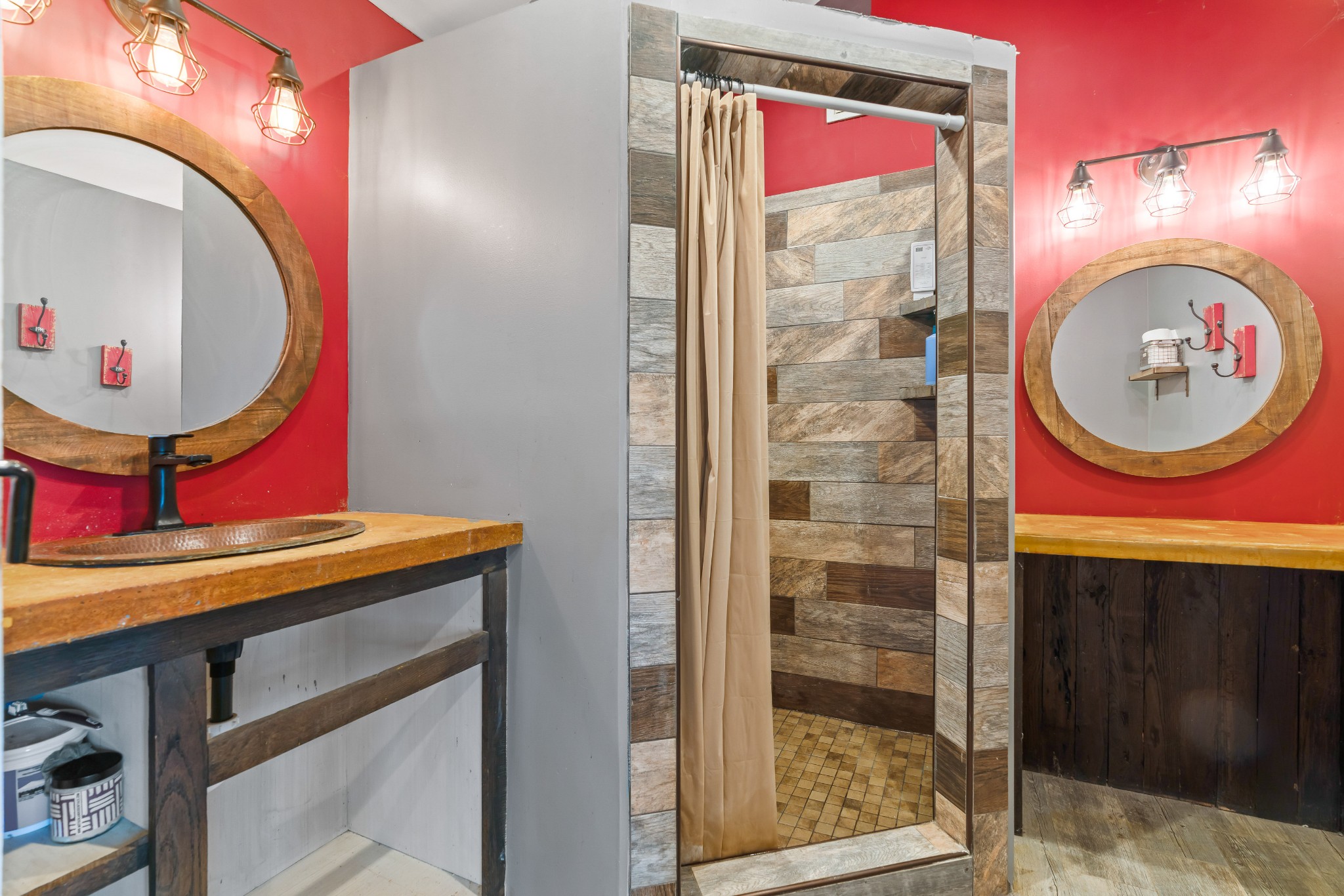 443 Halltown Road Portland, TN 37148 - Photo 29 of 49 a bathroom with a mirror and a sink
