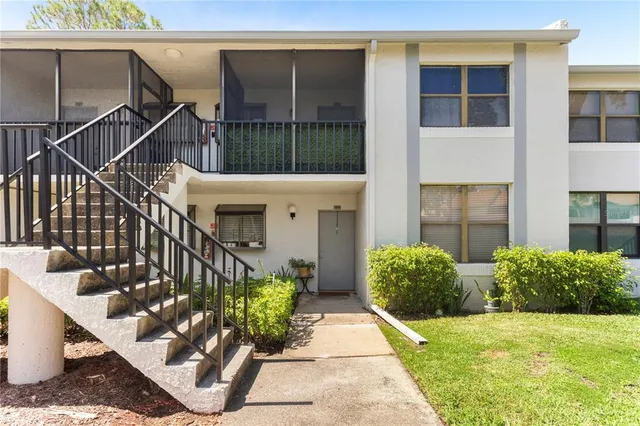 a house view with a garden space