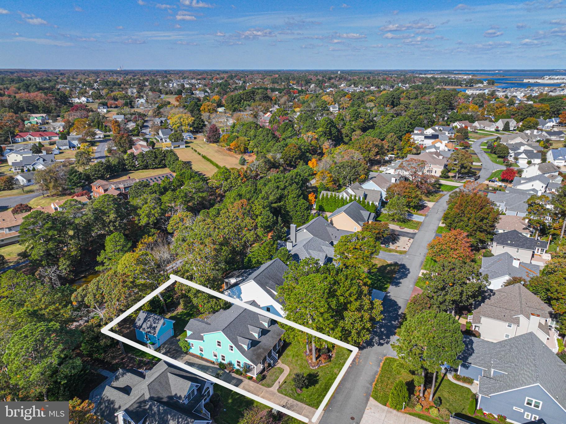 263 Oyster Shell Cove Bethany Beach, DE 19930 - Photo 42 of 50 an aerial view of residential houses with outdoor space