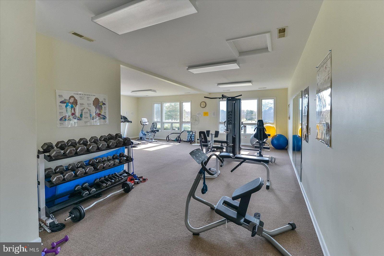 263 Oyster Shell Cove Bethany Beach, DE 19930 - Photo 47 of 50 a view of a room with gym equipment